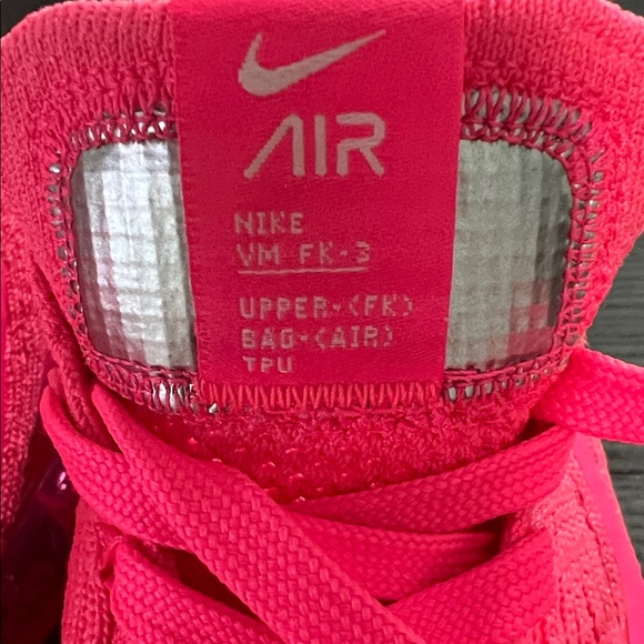 Nike Air Vapormax Flyknit 3 Pink Size 8 - Picture 3 of 9